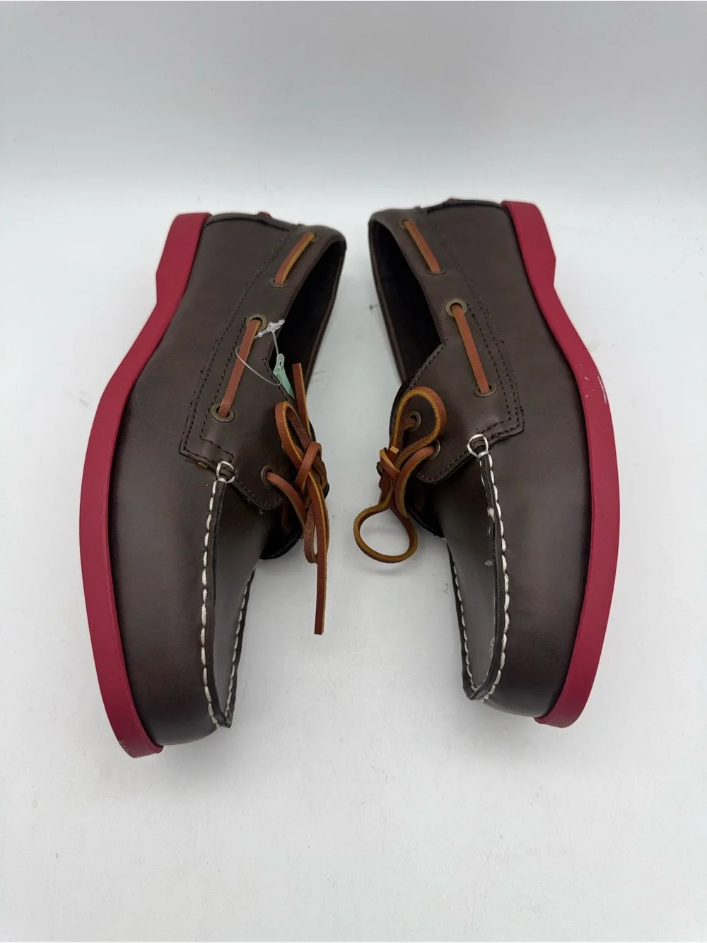 BRAND NEW Sonoma Harper Brown Boat Shoes Red Soles Size 9
